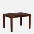 4 Seater Dining Set In Honey Oak Finish - top_view