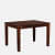 4 Seater Dining Set In Honey Oak Finish - top_view