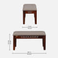 4 Seater Dining Set In Honey Oak Finish - left_view