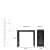 Wooden Two Seater Bar Table & Chairs Set - rear_view