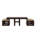 Solidwood Coffee Table With 2 Stool - left_view