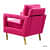 Modway Upholstery Armchair With Metal Legs - top_view