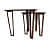 Barcelona Solid Sheesham Wood Nesting Table for Living Room - front_view