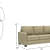 Tauras 3+1+1 Wooden Sofa - rear_view