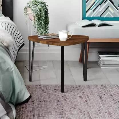 Barcelona Solid Sheesham Wood Nesting Table for Living Room - rear_view