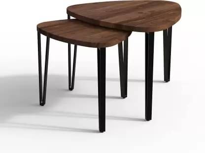 Barcelona Solid Sheesham Wood Nesting Table for Living Room