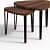 Barcelona Solid Sheesham Wood Nesting Table for Living Room - left_view