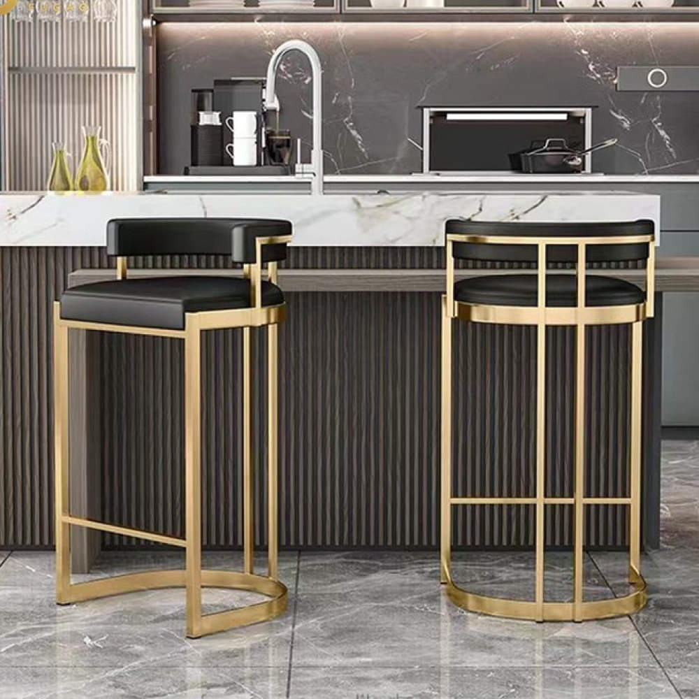 Bristol Premium Gold Metal Counter Bar Stool - photo