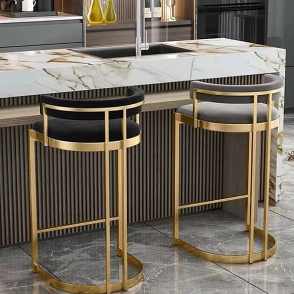 Bristol Premium Gold Metal Counter Bar Stool