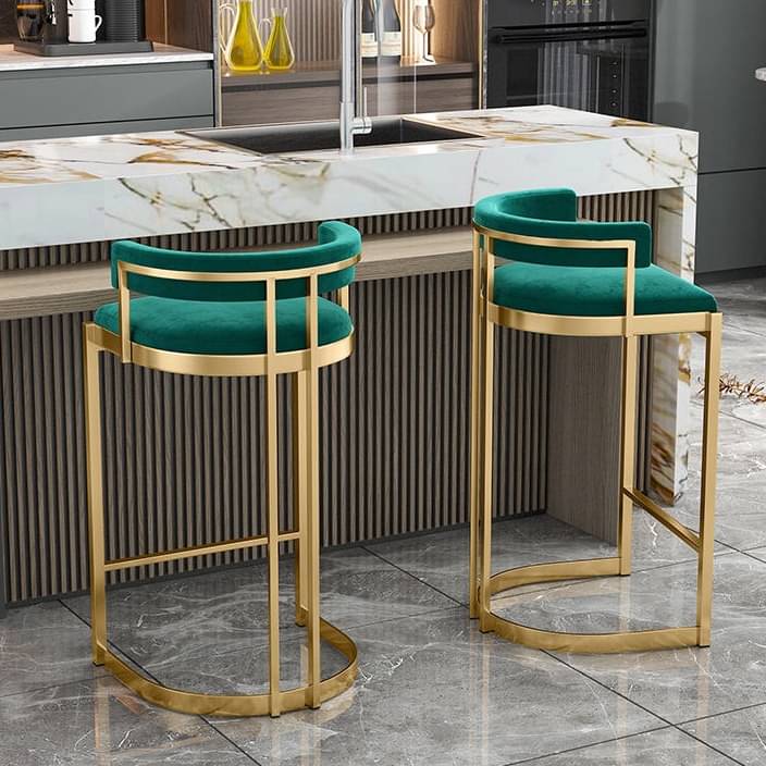 Bristol Premium Gold Metal Counter Bar Stool