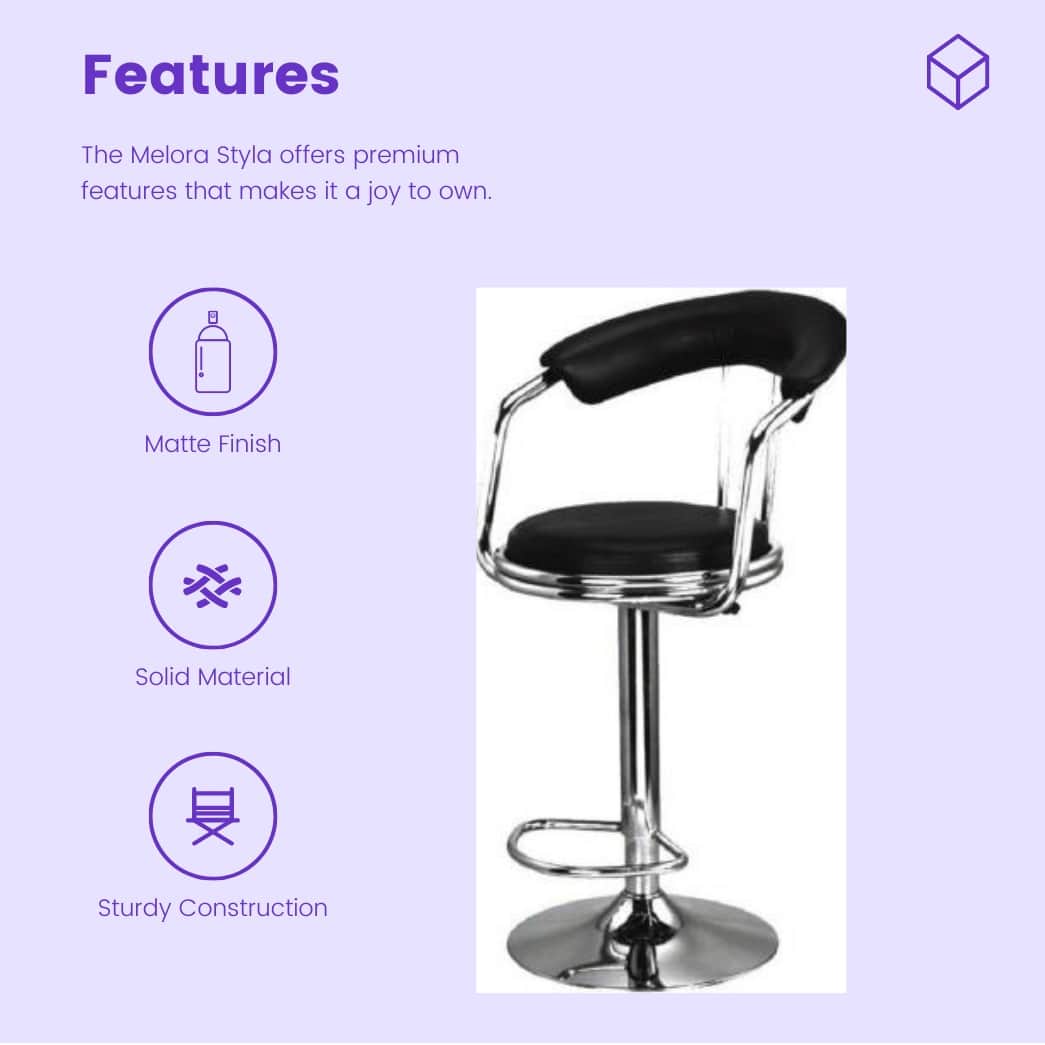 Bristol Metal Bar Stool - rear_view