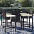 4+1 Bar Chair Set  Furniture Wicker Waving  with Cushions - photo