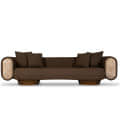 Barcelona Arm Wooden Sofa - photo