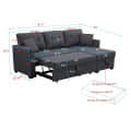 Paddington L shape sofa cum bed - top_view