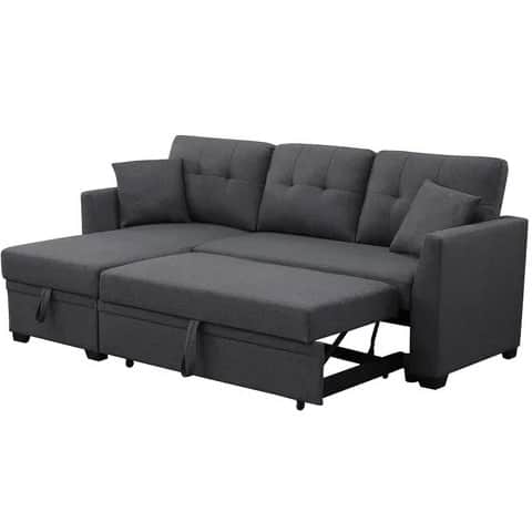 Paddington L shape sofa cum bed - left_view
