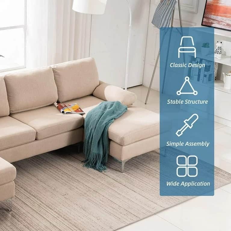Tauras U shape sofa - rear_view