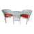 Bristol 2+1 Patio Chair Set & table with Cushions - bottom_view