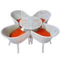 Orleans 4+1 Chair Set  Furniture Wicker Waving with Cushions - bottom_view