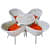 Orleans 4+1 Chair Set  Furniture Wicker Waving with Cushions - bottom_view
