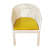 Orleans 4+1 Chair Set  Furniture Wicker Waving with Cushions In Yellow Colour - top_view