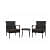 Herrin 2+1 Wicker sofa set outdoor Furniture - top_view