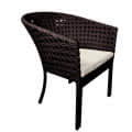 Bristol 2+1 Wicker sofa set outdoor Furniture Wicker Waving with Cushions - right_view