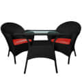 Rhythm 2+1 Wicker sofa set - front_view