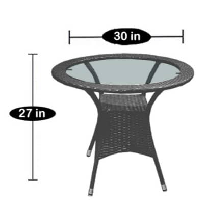 Wicker Chair set outdoor Furniture I Wicker Waving  with Cushions pillow