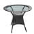 Wicker Chair set outdoor Furniture I Wicker Waving  with Cushions pillow - bottom_view