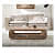 Solid Acacia Wood Coffee Table | Wooden Sofa Table with Open Storage |Center Table for Drawing Room | Coffee Table for Living, Natural Finish - front_view
