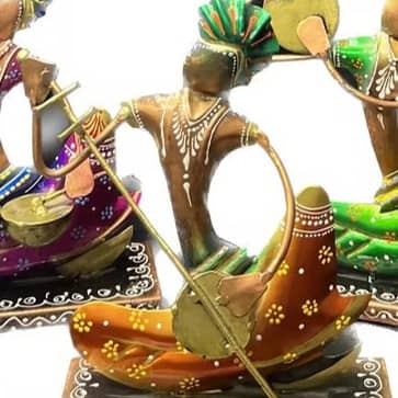 Yolo Decorative Rajasthani Musicians Showpiece