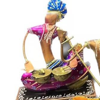 Yolo Decorative Rajasthani Musicians Showpiece
