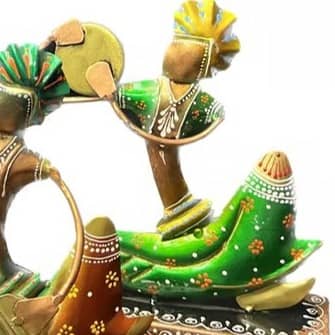 Yolo Decorative Rajasthani Musicians Showpiece