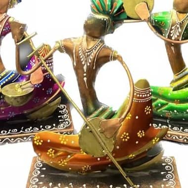 Yolo Decorative Rajasthani Musicians Showpiece