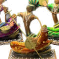 Yolo Decorative Rajasthani Musicians Showpiece - left_view