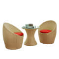 Wicker chair set I outdoor Furniture Wicker Waving with Cushions - front_view
