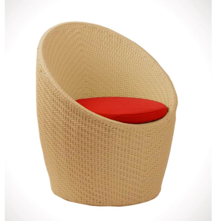 Wicker chair set I outdoor Furniture Wicker Waving with Cushions - left_view