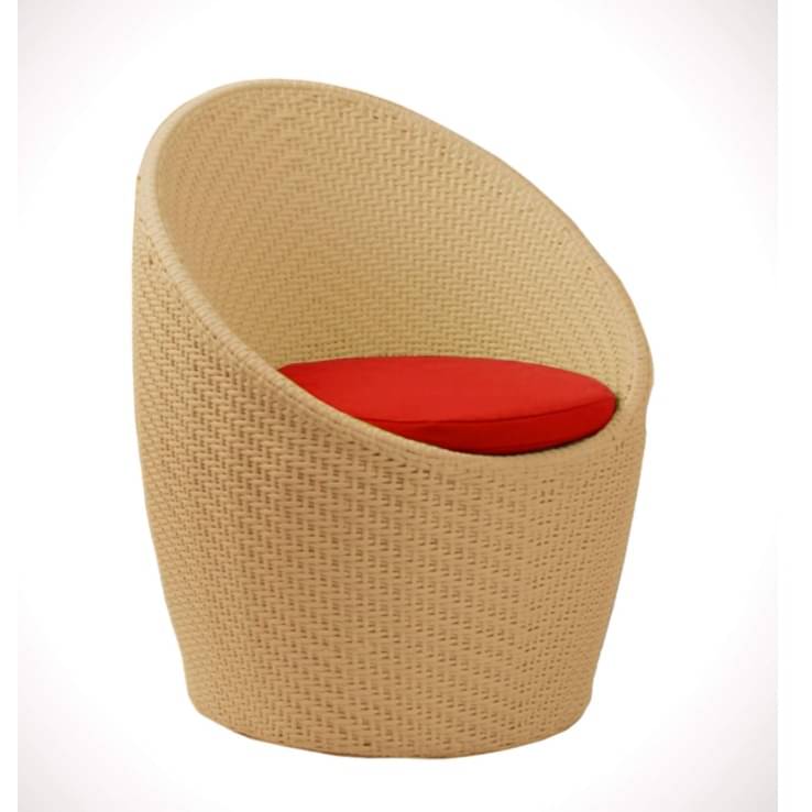 Wicker chair set I outdoor Furniture Wicker Waving with Cushions