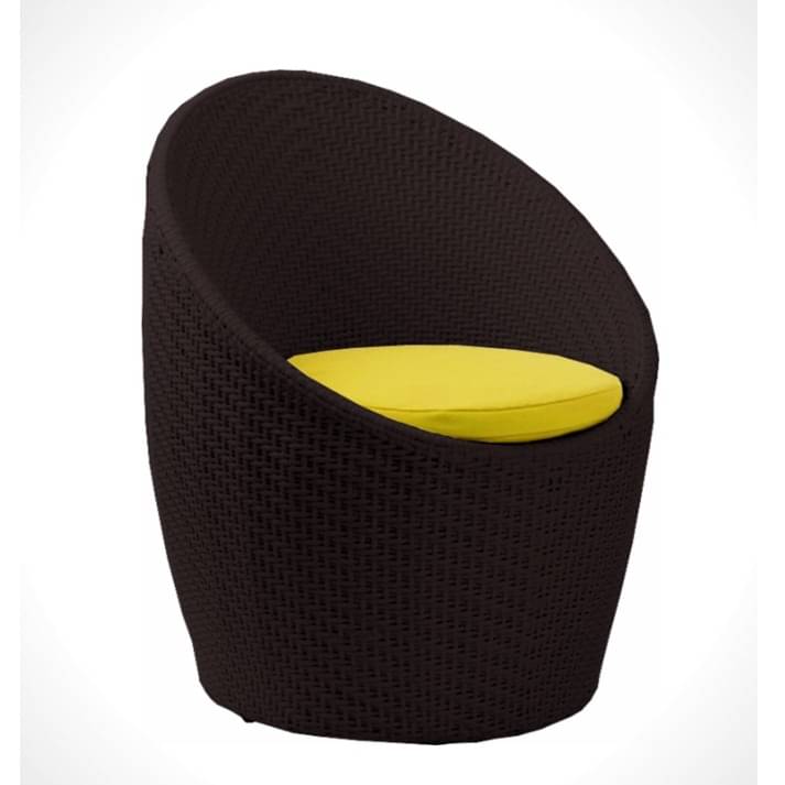 Wicker apple chair set outdoor Furniture Wicker Waving  with Cushions