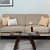 Hugo Optic Glass Coffee Table in Teak Wood - photo