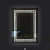 LED MIRROR 30x30 ANTI FOG RECTANGLE WITH DUAL TOUCH - photo