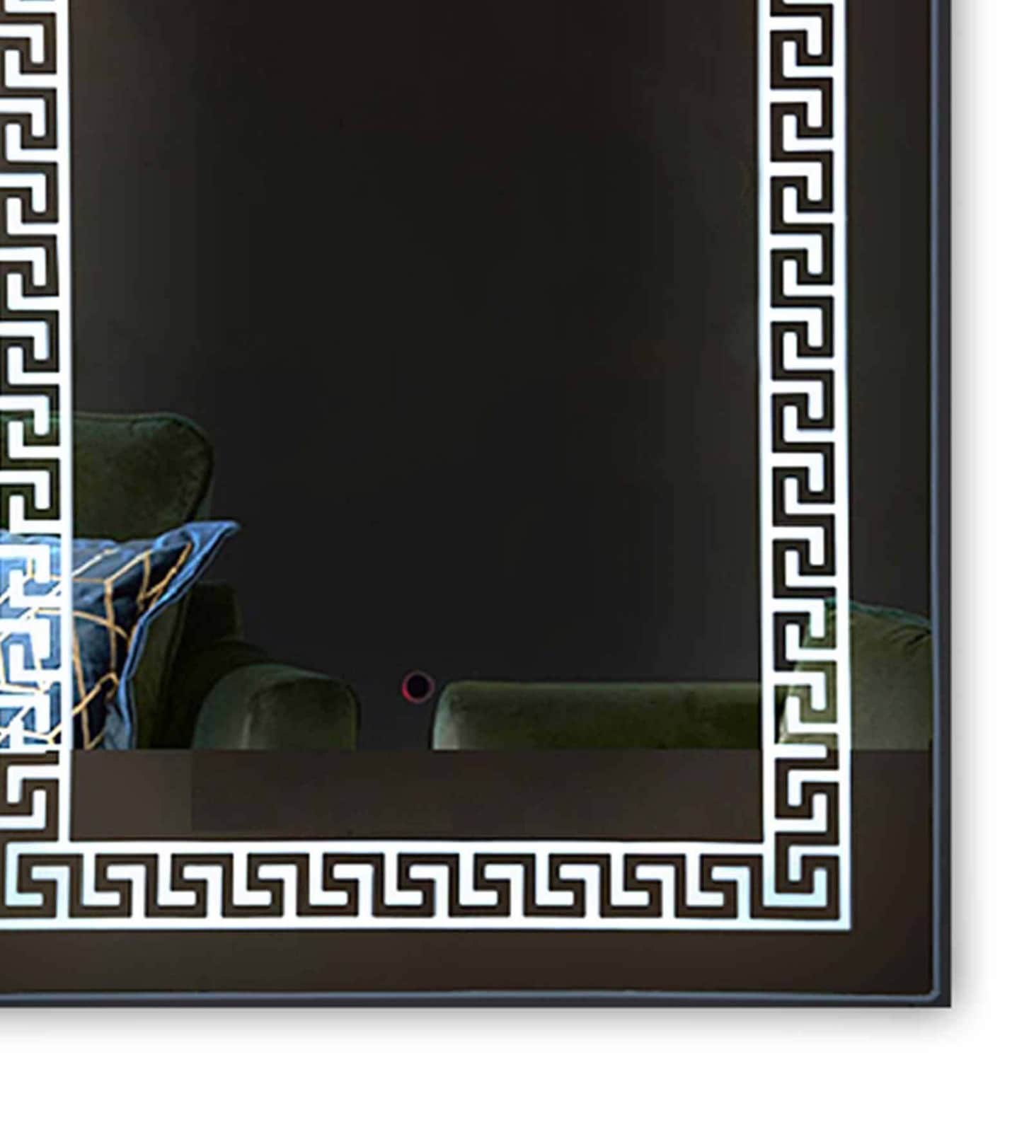 LED MIRROR 30x30 ANTI FOG RECTANGLE WITH DUAL TOUCH - top_view