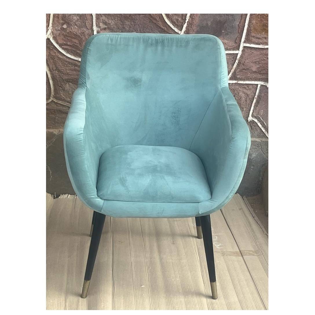 Damask Modern Curved Back Armrest Wingback Chair for Banquet Office & Living Room