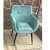 Damask Modern Curved Back Armrest Wingback Chair for Banquet Office & Living Room - rear_view