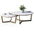 Morgen Stark Nesting Tables in PVD Gold finish - top_view