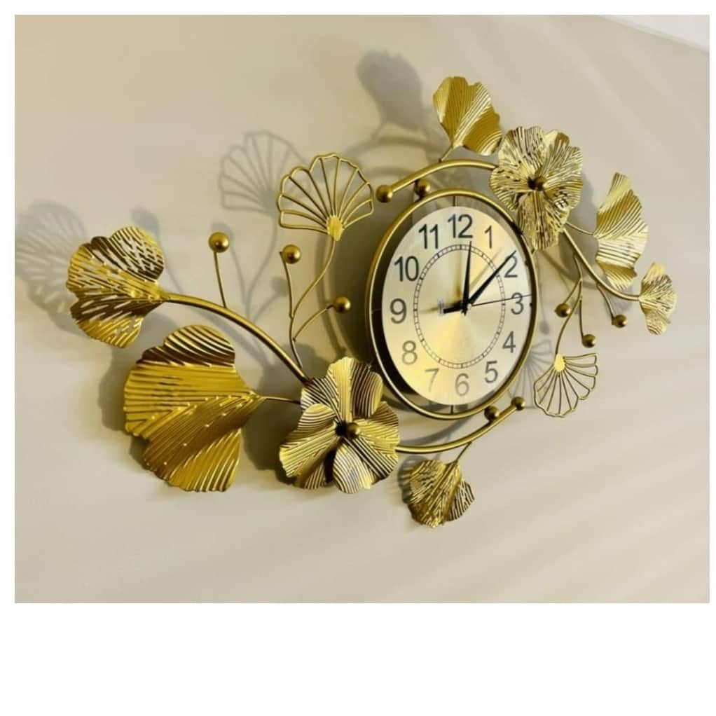 Orleans Golden Wall Clock - top_view