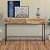 Albany Two Drawer Console Table With Metal Base Structure - photo