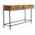 Albany Two Drawer Console Table With Metal Base Structure - front_view