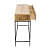 Albany Two Drawer Console Table With Metal Base Structure - rear_view