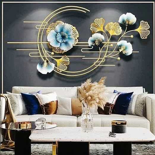 Floral Bail Metal Wall Art - photo